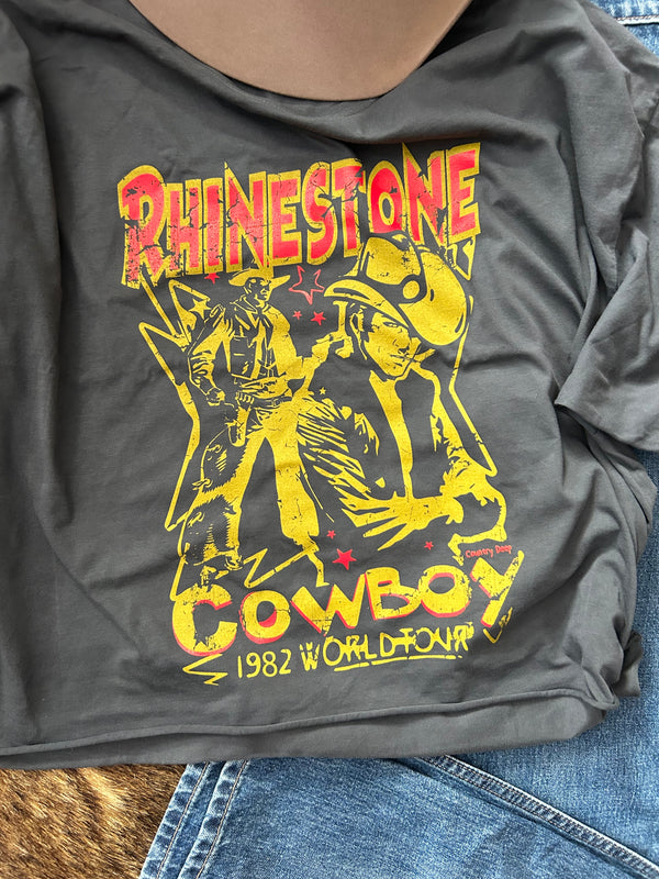 Rhinestone cowboy tee