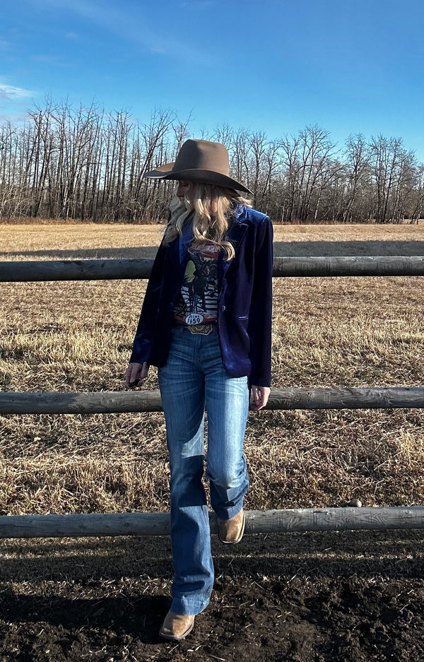 Blue Velvet Blazer
