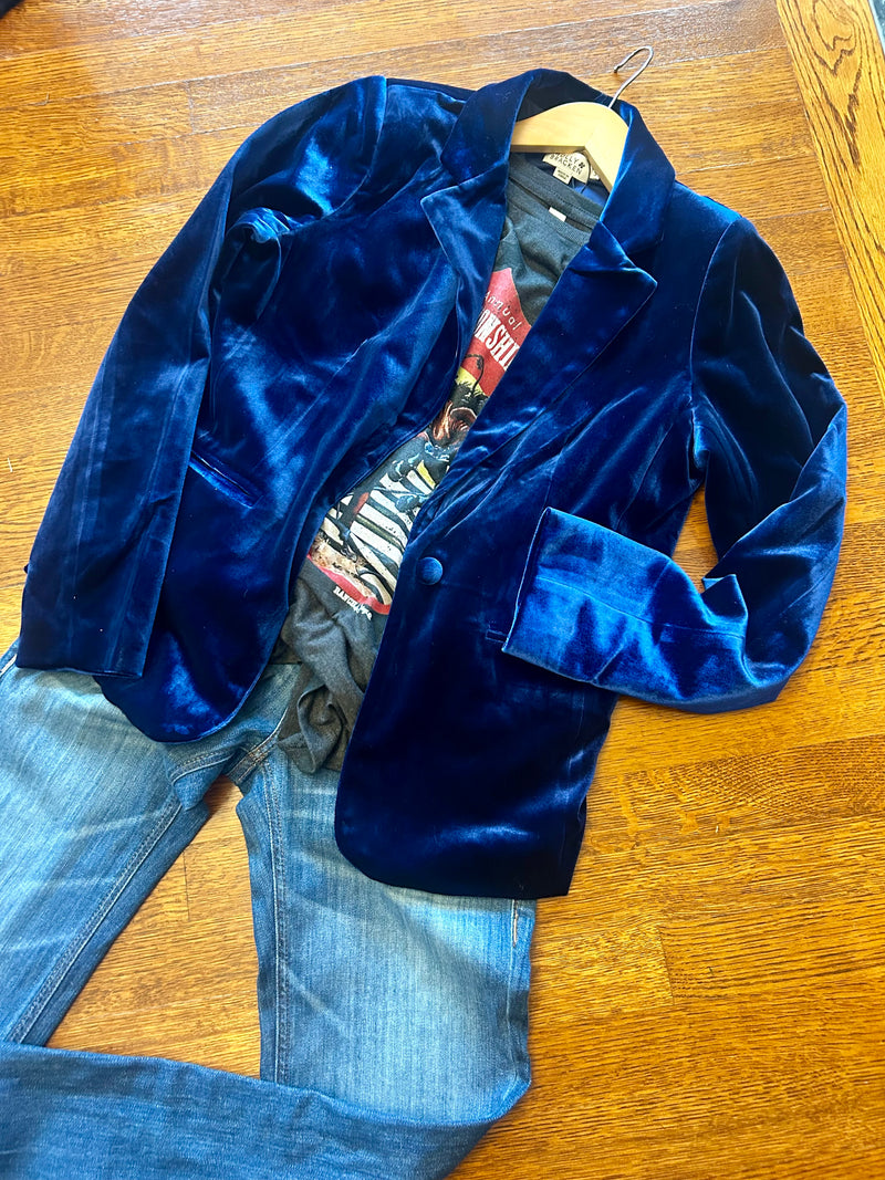 Blue Velvet Blazer