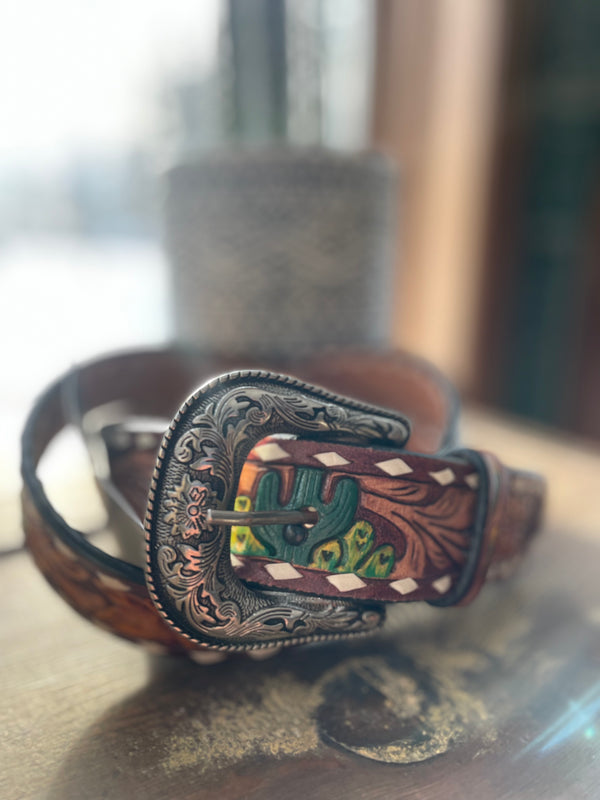 Tooled Leather Belts